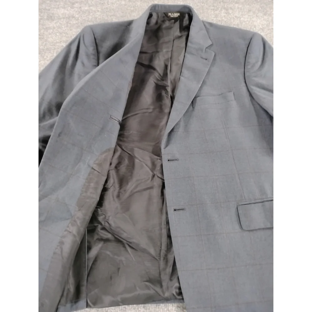 Jos. A. Bank Signature Windowpane Sport Coat Mens Blazer Preppy Minimalist Size